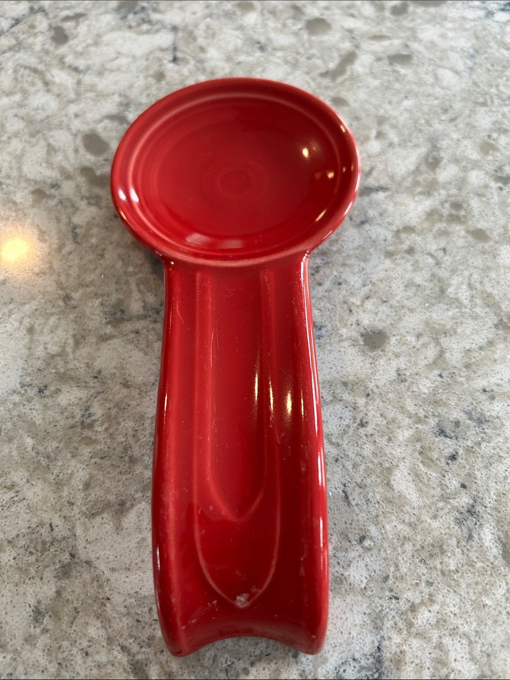 Fiestaware scarlet spoon rest